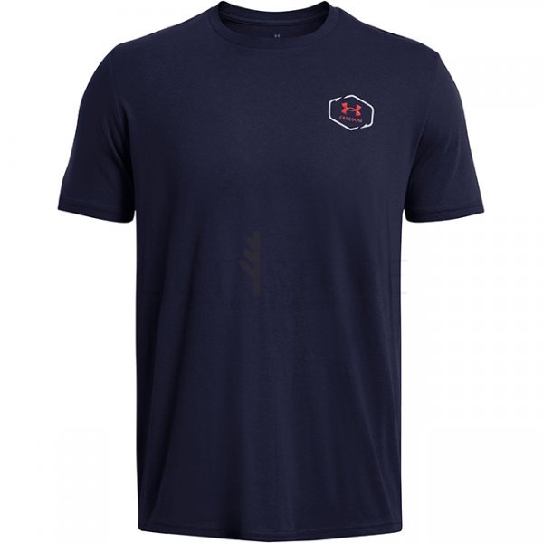 Under Armour Mens Freedom Marlin T-Shirt - Navy Blue - L