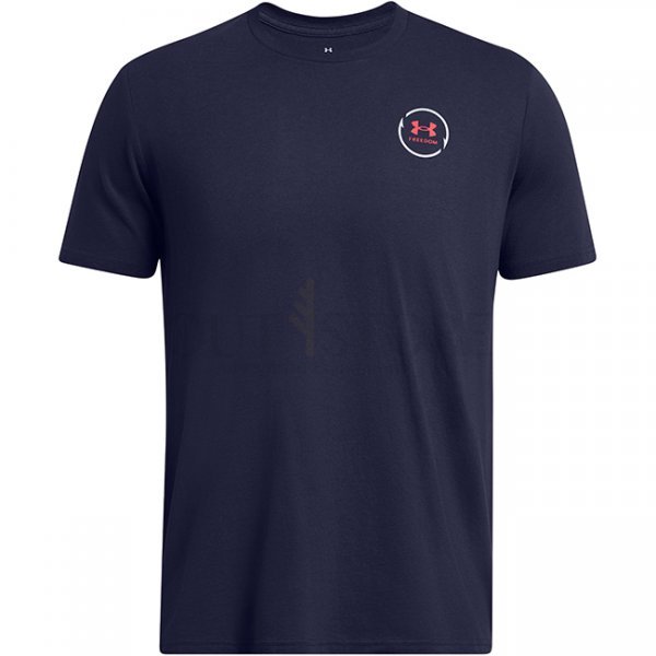 Under Armour Mens Freedom Bass Short Sleeve T-Shirt - Navy Blue - L