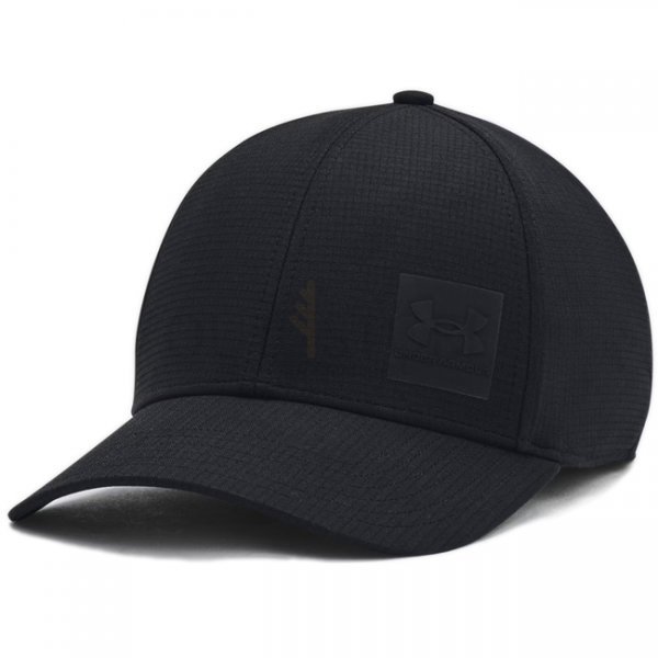 Under Armour Mens ArmourVent Stretch Fit Cap - Black - M/L