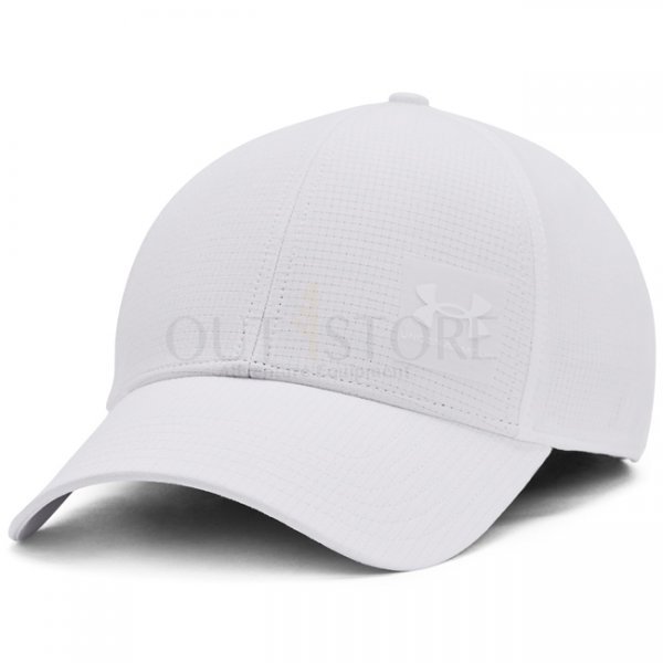Under Armour Mens ArmourVent Stretch Fit Cap - White - M/L