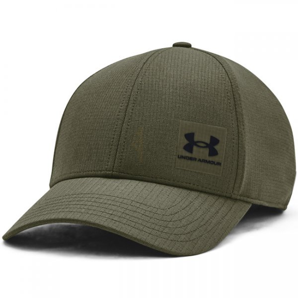 Under Armour Mens ArmourVent Stretch Fit Cap - Marine OD Green - M/L