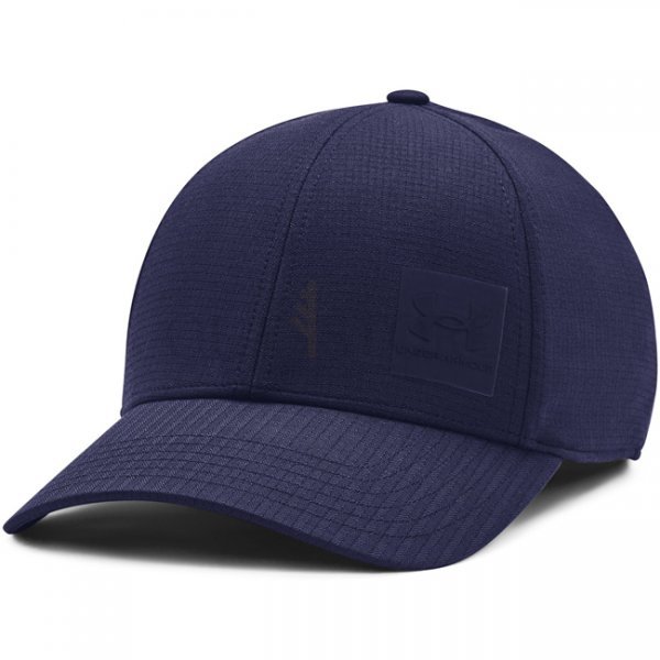Under Armour Mens ArmourVent Stretch Fit Cap - Navy Blue - M/L