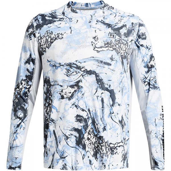 Under Armour Mens Fish Pro Camo T-Shirt - Carolina Blue - L