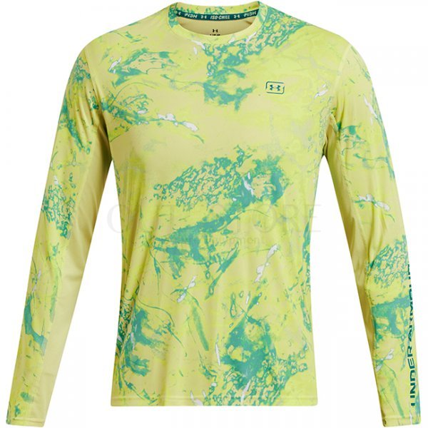 Under Armour Mens Fish Pro Camo T-Shirt - Sonic Yellow - L