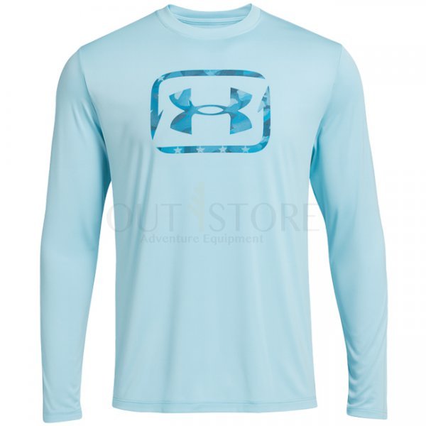 Under Armour Mens Fish Pro Freedom Long Sleeve - Stream / Ether Blue - 2XL