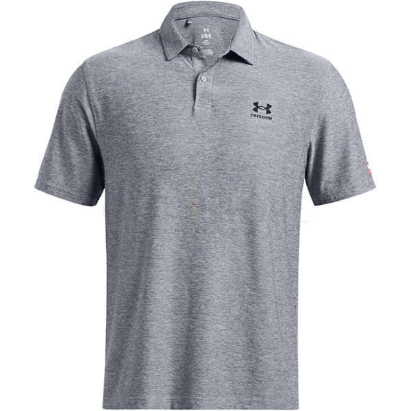 Under Armour Mens Tee To Green Freedom Polo - Steel / Black - M