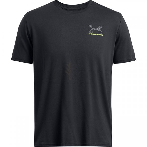 Under Armour Mens Schematic White Tail Short Sleeve - Black / Grey - L
