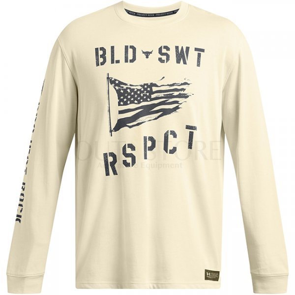 Under Armour Mens Project Rock Veterans Day Long Sleeve - Silt / Anthracite - 3XL