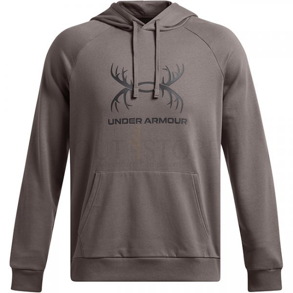 Under Armour Mens Rival Fleece Antler Hoodie - Fresh Clay - 3XL