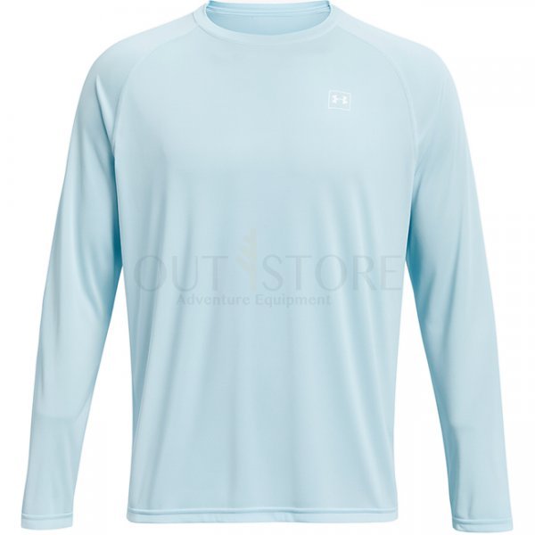 Under Armour Mens Fish Elite Long Sleeve - Stream / Ether Blue - 2XL