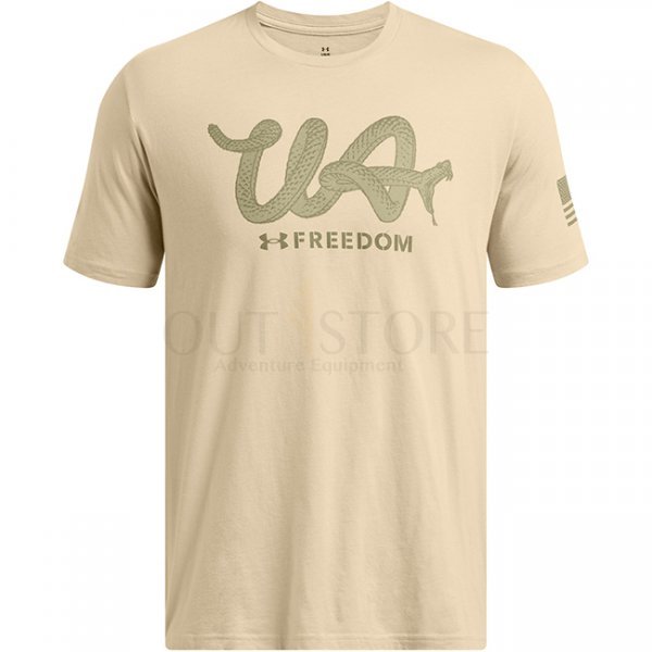 Under Armour Mens Freedom Military T-Shirt - Desert Sand / Olive - M