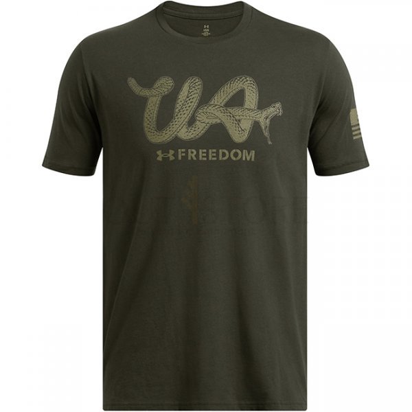 Under Armour Mens Freedom Military T-Shirt - Artillery Green - 3XL