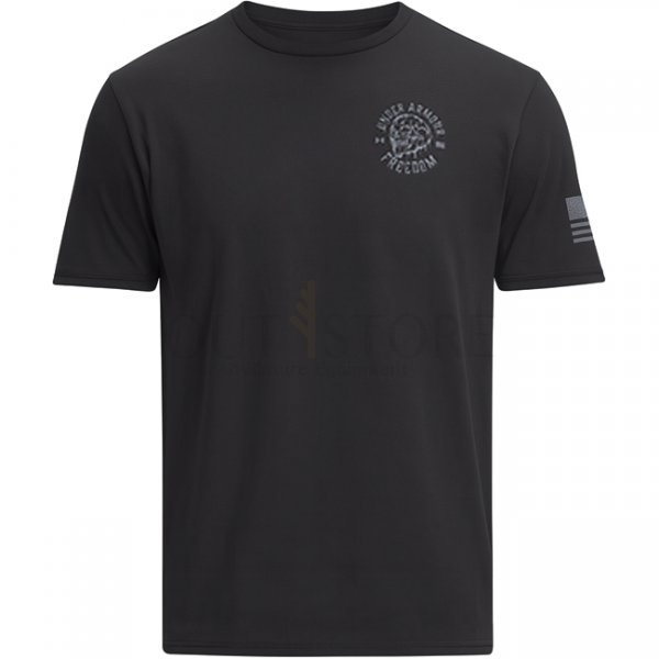 Under Armour Freedom Skull T-Shirt - Black / Steel - XL