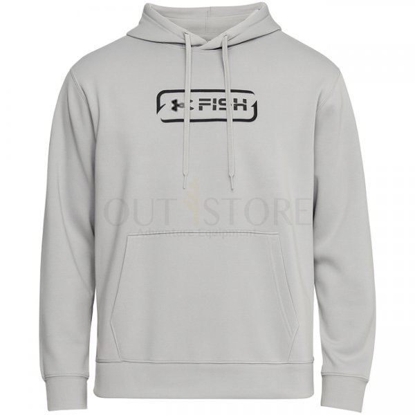 Under Armour Mens Fish Pro Terry Hoodie - Mod Grey / Black - M