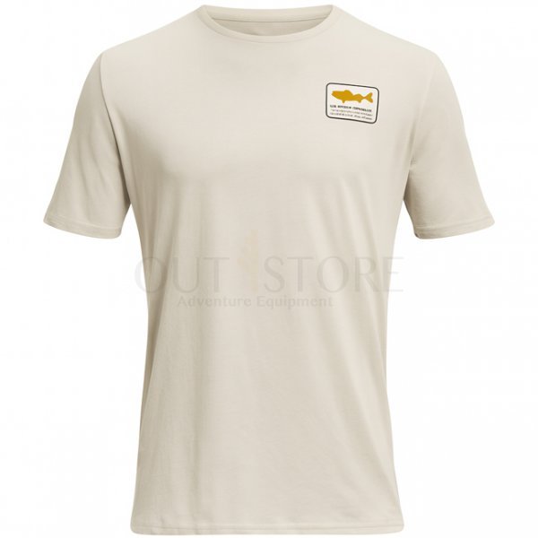 Under Armour Mens Walleye Short Sleeve - Sandstorm / Gold League - XL