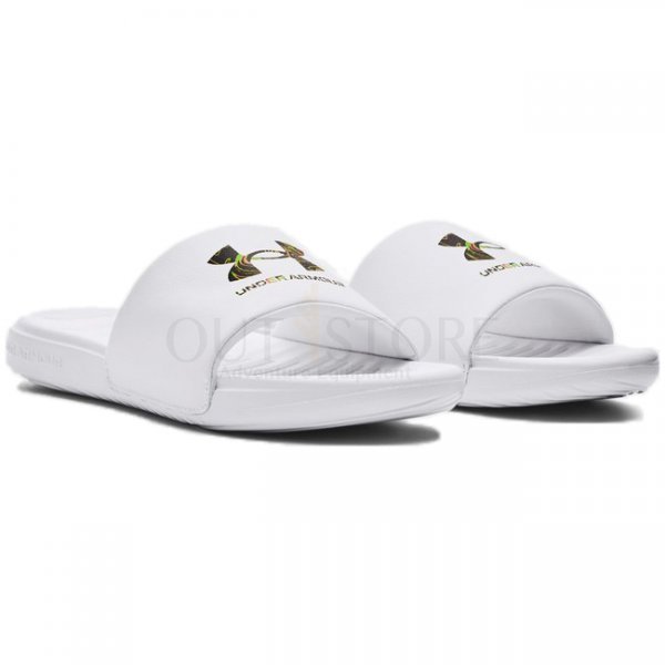Under Armour Ansa Graphic Logo Slides - White - 9