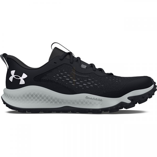 Under Armour Mens Charged Maven Trail Running Shoes - Black / Mod Grey / White - 11