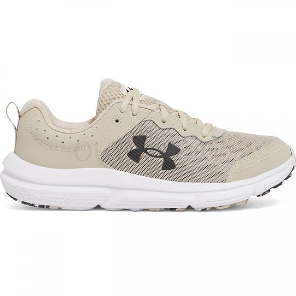 Under Armour Mens Charged Assert 10 Running Shoes - Khaki Base / Khaki Base / Black - 7.5
