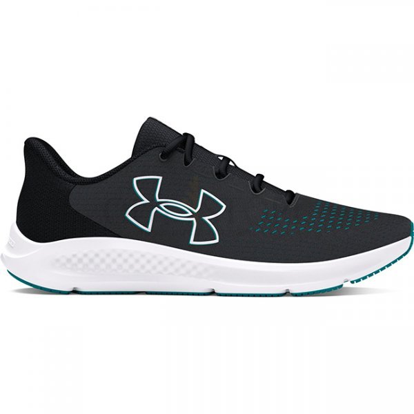Under Armour Mens Charged Pursuit 3 Big Logo Running Shoes - Anthracite / Black / White - 7.5