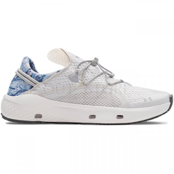 Under Armour Mens Kilchis Camo Fishing Shoes - Distant Grey / White / Mod Grey - 7