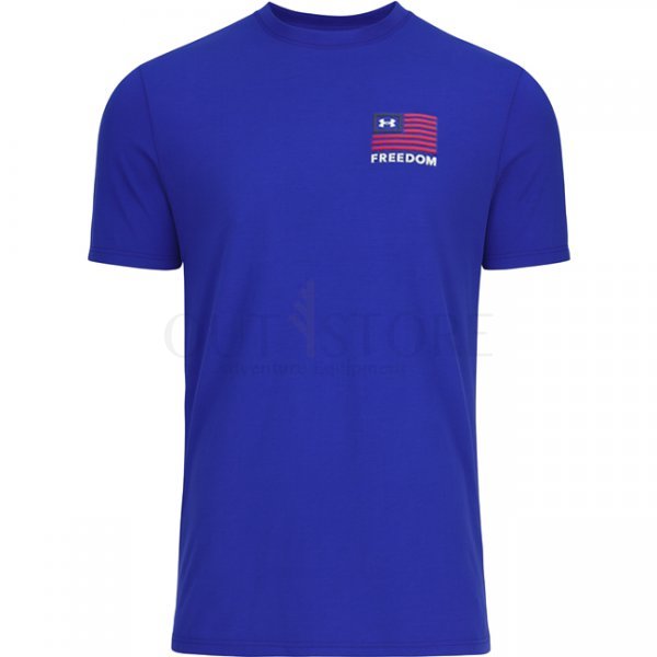 Under Armour Mens Freedom Left Chest T-Shirt - Royal / Navy Blue - M