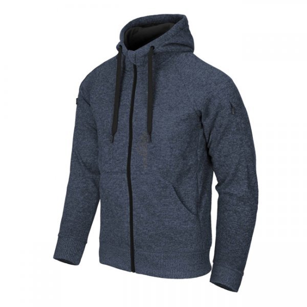 Helikon-Tex Covert Tactical Hoodie FullZip - Melange Blue - L