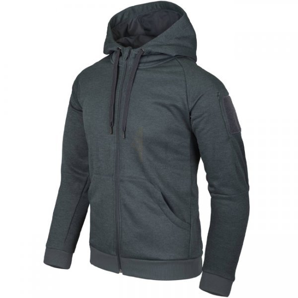 Helikon-Tex Urban Tactical Hoodie FullZip - Melange Black-Grey - 2XL