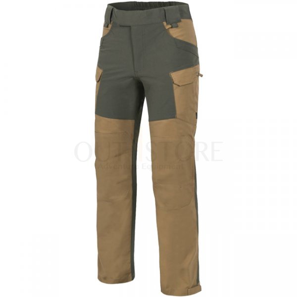 Helikon-Tex Hybrid Outback Pants Duracanvas - Coyote / Taiga Green - M - Short