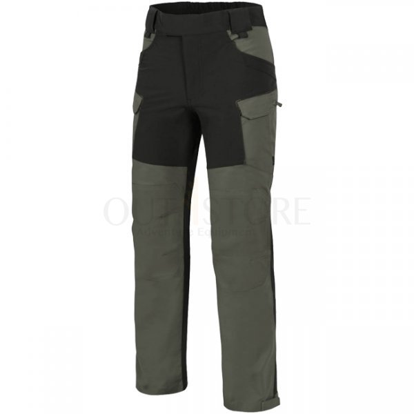 Helikon-Tex Hybrid Outback Pants Duracanvas - Taiga Green / Black - 2XL - Short