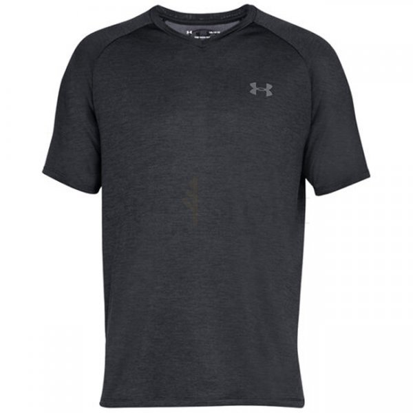 Under Armour Tech V-Neck Short Sleeve - Black - L - Regular