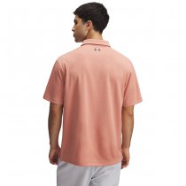 Under Armour Tech Polo - Canyon Pink / Pitch Grey - XL