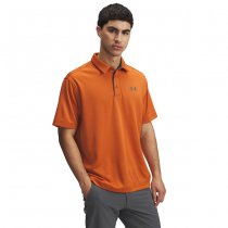 Under Armour Tech Polo - Burnished Orange / Pitch Grey - M
