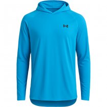 Under Armour Mens Tech 2.0 Hoodie - Ether Blue / Black - XL