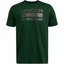 Under Armour Mens Team Issue Wordmark Short Sleeve - Forest Green / Baroque Green - XL