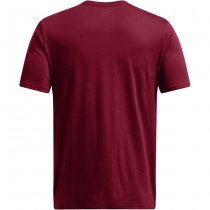 Under Armour Mens Team Issue Wordmark Short Sleeve - Cardinal / Dark Maroon - L