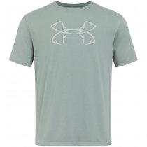Under Armour Fish Hook Logo T-Shirt - Silica Green / Hydro Green - M