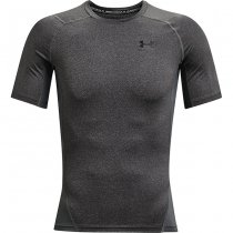 Under Armour Mens HeatGear Compression Short Sleeve - Carbon Heather - 3XL