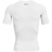 Under Armour Mens HeatGear Compression Short Sleeve - White - XL
