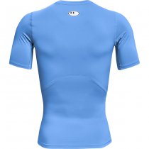 Under Armour Mens HeatGear Compression Short Sleeve - Cobalt - 3XL