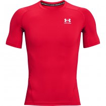 Under Armour Mens HeatGear Compression Short Sleeve - Red - 3XL