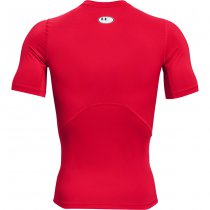 Under Armour Mens HeatGear Compression Short Sleeve - Red - 3XL