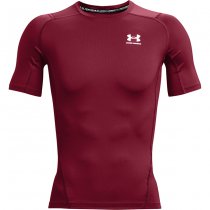 Under Armour Mens HeatGear Compression Short Sleeve - Cardinal - L