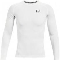 Under Armour Mens HeatGear Compression Long Sleeve - White - S