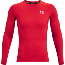 Under Armour Mens HeatGear Compression Long Sleeve - Red - L