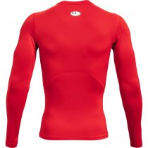 Under Armour Mens HeatGear Compression Long Sleeve - Red - L