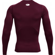 Under Armour Mens HeatGear Compression Long Sleeve - Maroon - 3XL