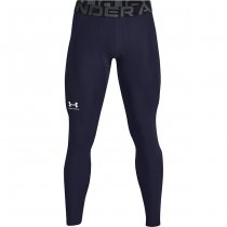 Under Armour Mens HeatGear Compression Leggings - Navy Blue - S