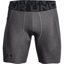 Under Armour Mens HeatGear Compression Shorts - Carbon Heather - L