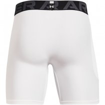 Under Armour Mens HeatGear Compression Shorts - White - S