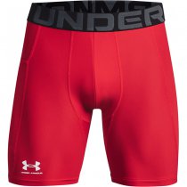 Under Armour Mens HeatGear Compression Shorts - Red - S